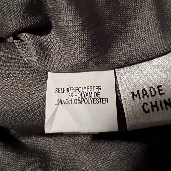 NEW KAY UNGER METALLIC SILVER TAILORED SHEATH COCKTAIL DRESS - Picture 10 of 13